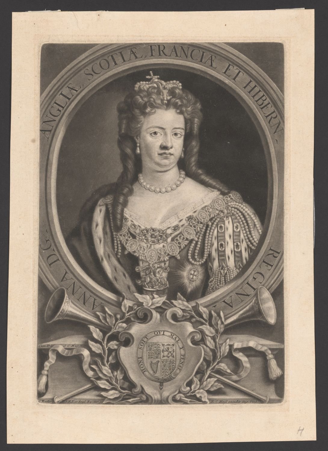 Porträt Anne Stuart, Königin von England (1665-1714) (Stiftung Händel-Haus CC BY-NC-SA)