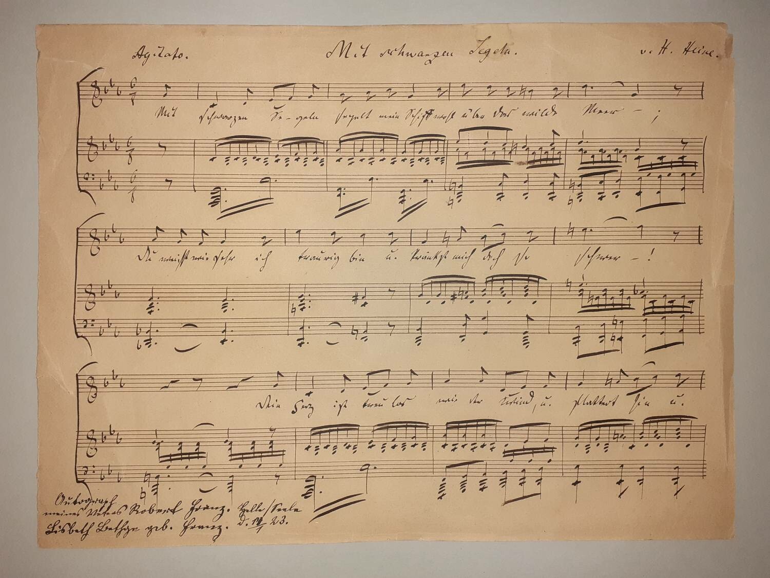 Mit schwarzen Segeln, op. 18 Nr. 6 [Fragment] (Stiftung Händel-Haus CC BY-NC-SA)