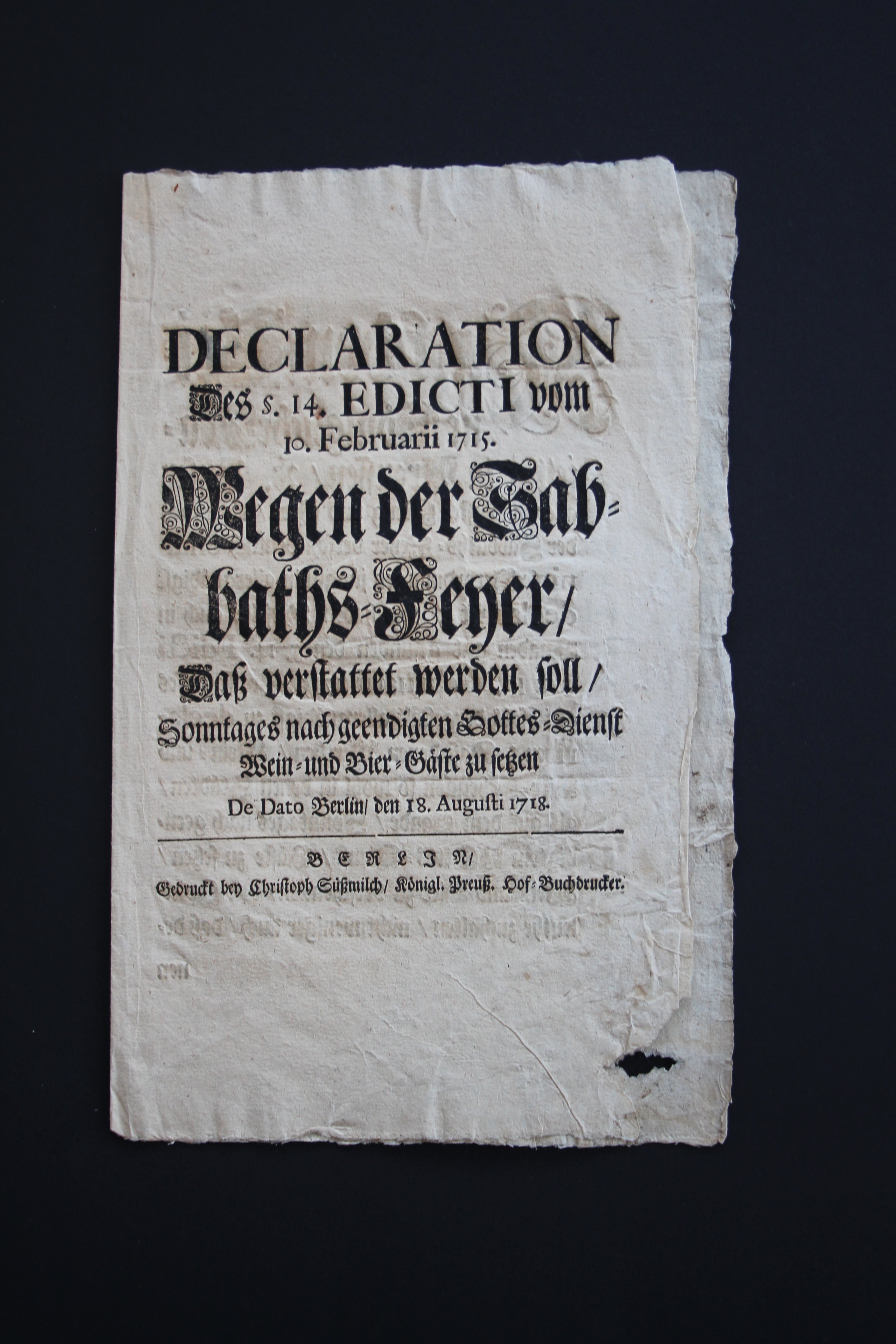 Wegen der Sabbatsfeier 1718 (Prignitz-Museum CC BY-NC-SA)