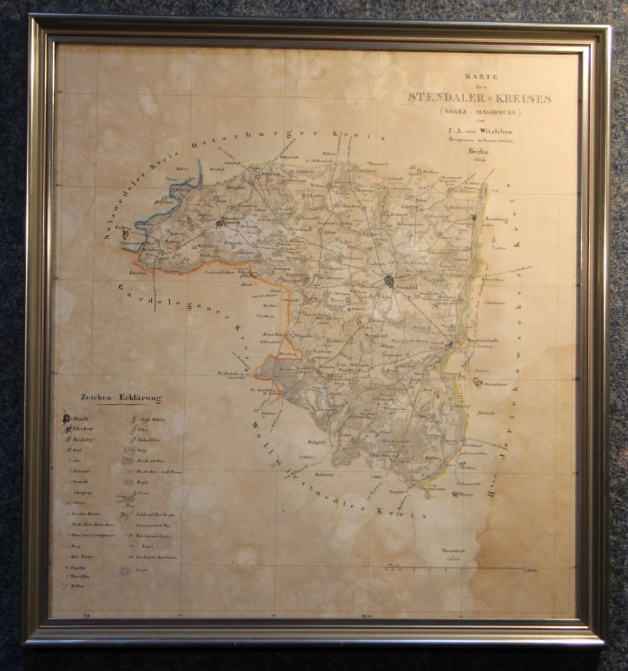 Karte des Stendaler Kreises (Prignitz-Museum CC BY-NC-SA)