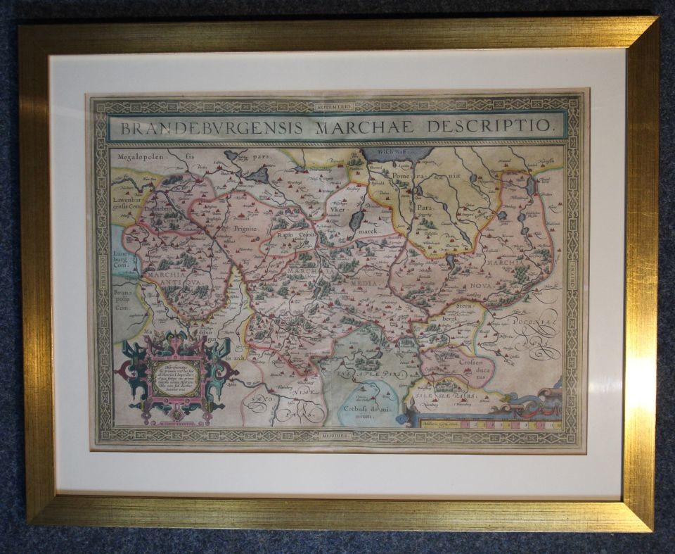 Karte der Mark Brandenburg (Prignitz-Museum CC BY-NC-SA)