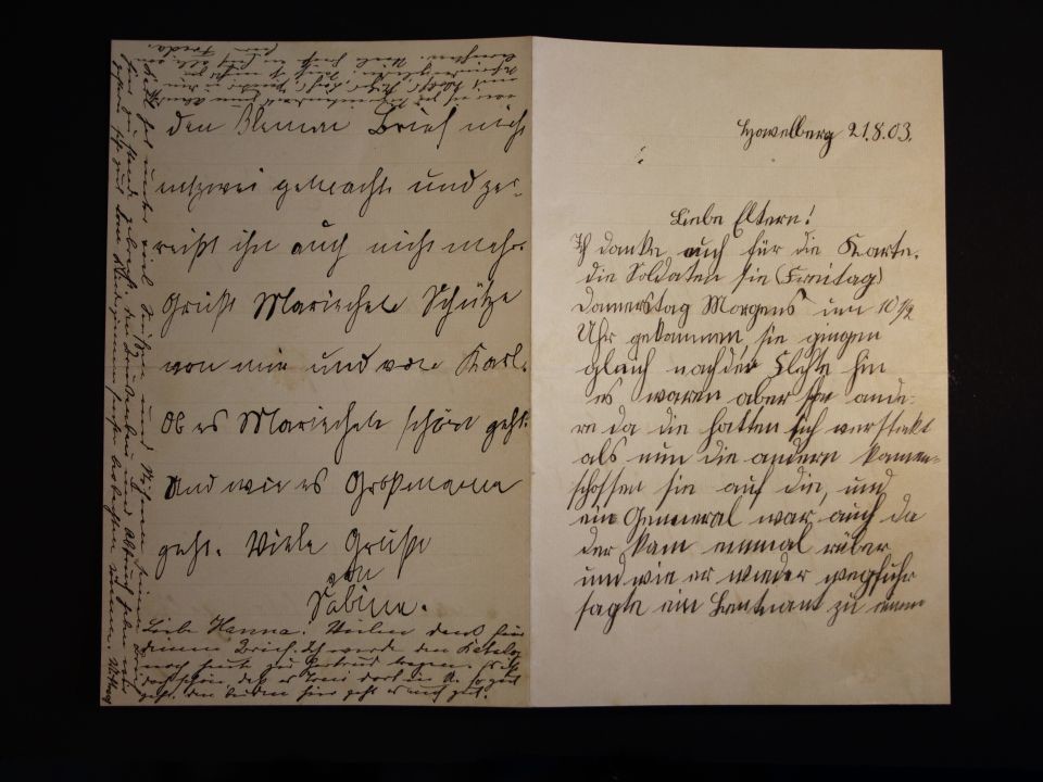 Brief von Carl Hartwich an seine Eltern (Prignitz-Museum CC BY-NC-SA)