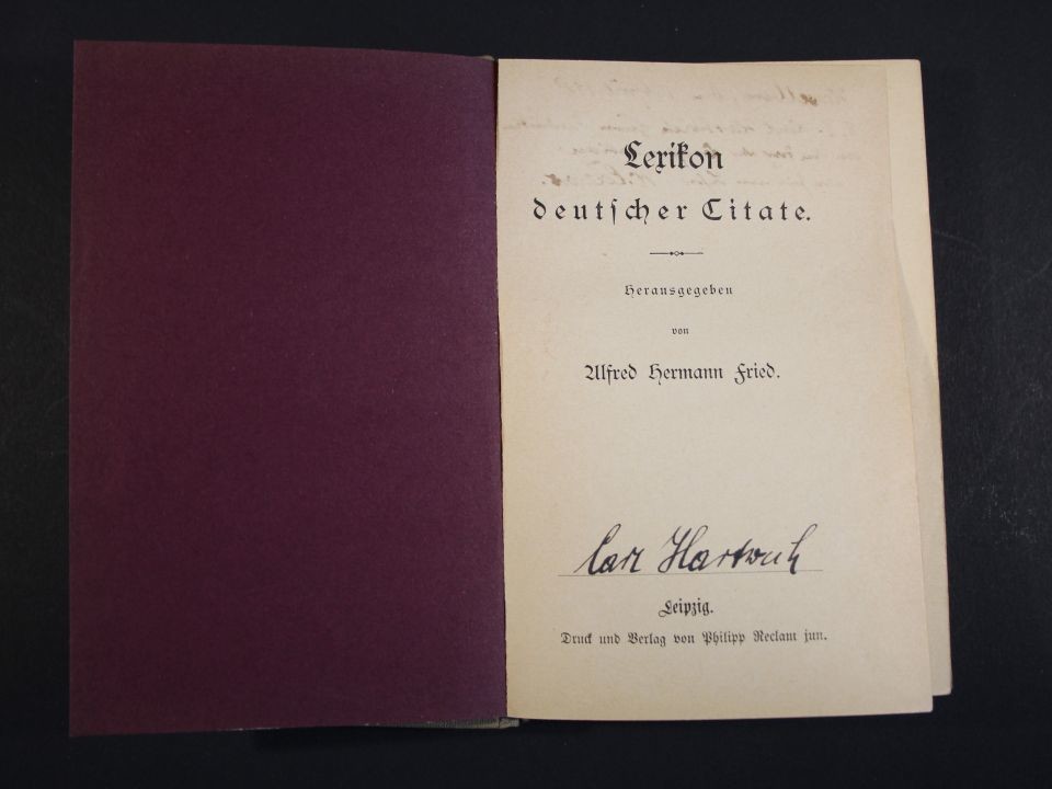 Buch: Lexikon deutscher Zitate (Prignitz-Museum CC BY-NC-SA)