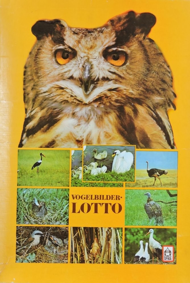 Vogelbilder-Lotto von „SPIKA“ (Kreismuseum Jerichower Land CC BY-NC-SA)