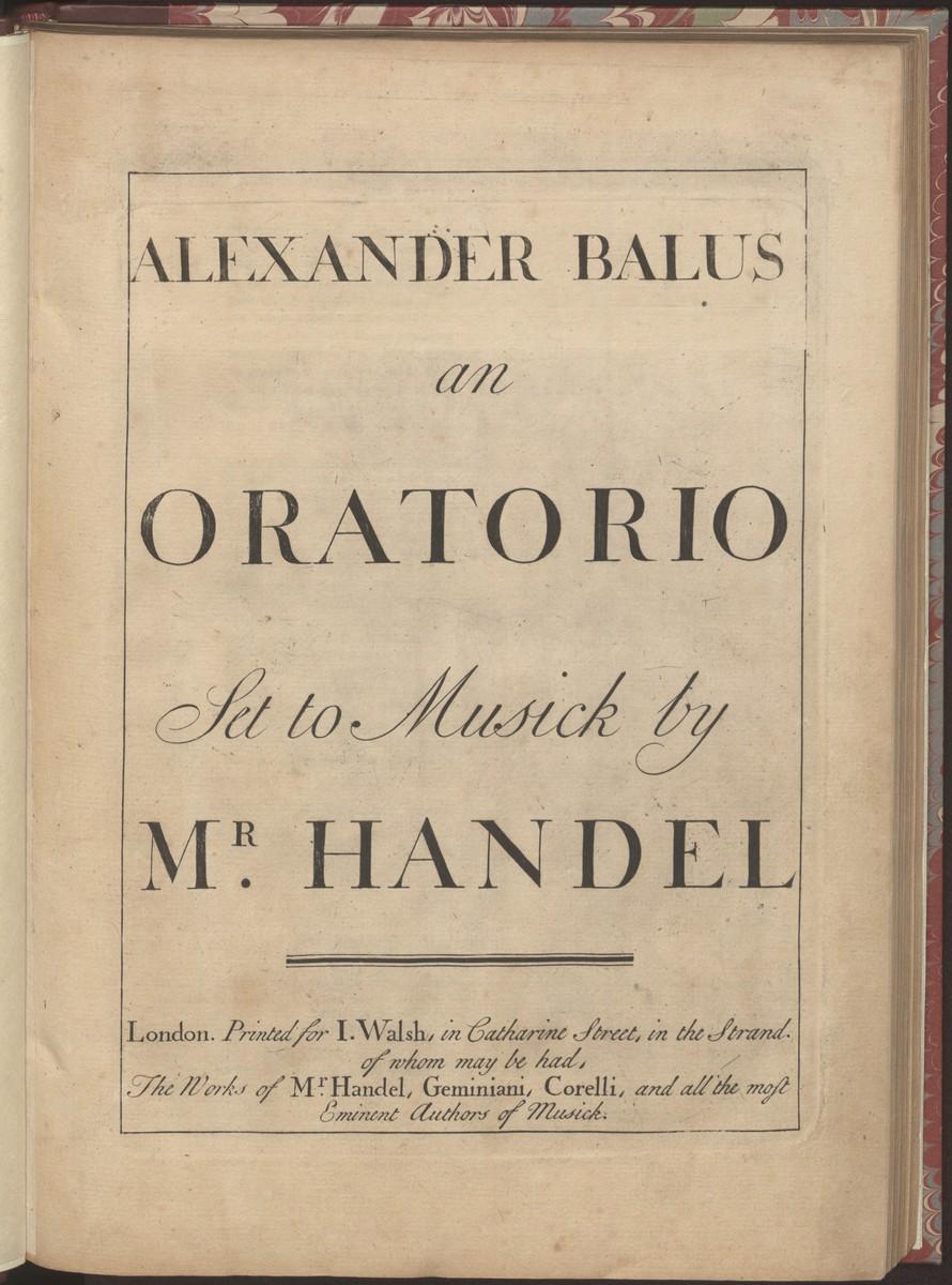 Alexander Balus, an oratorio, Abbildung 7 (Stiftung Händel-Haus Halle CC BY-NC-SA)