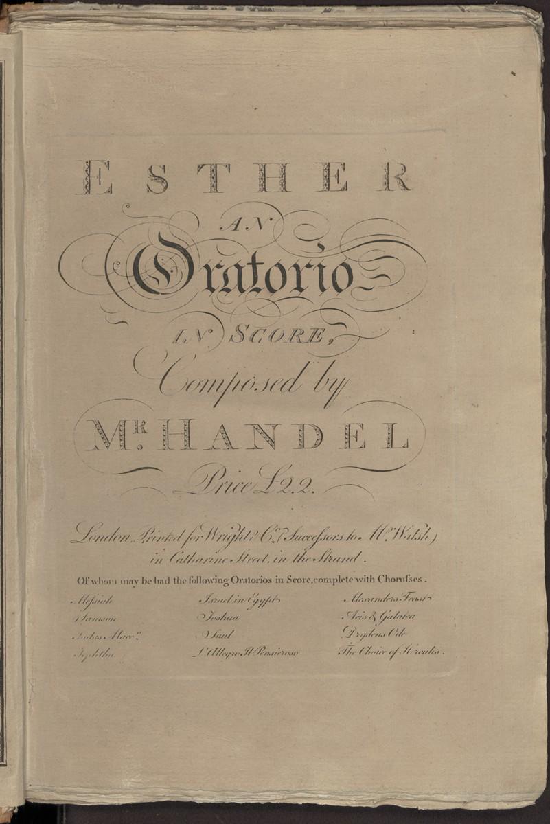 Esther, an oratorio, Abbildung 5 (Stiftung Händel-Haus Halle CC BY-NC-SA)