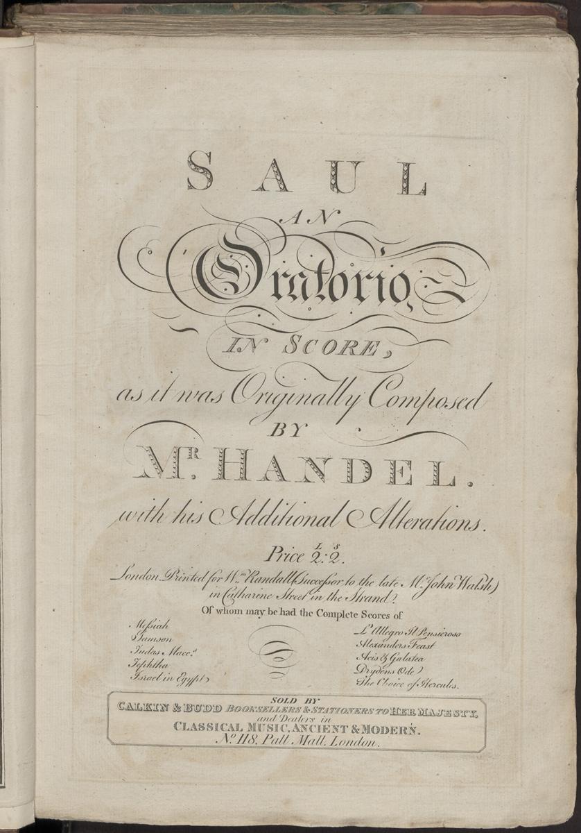 Saul, an oratorio, Abbildung 7 (Stiftung Händel-Haus Halle CC BY-NC-SA)