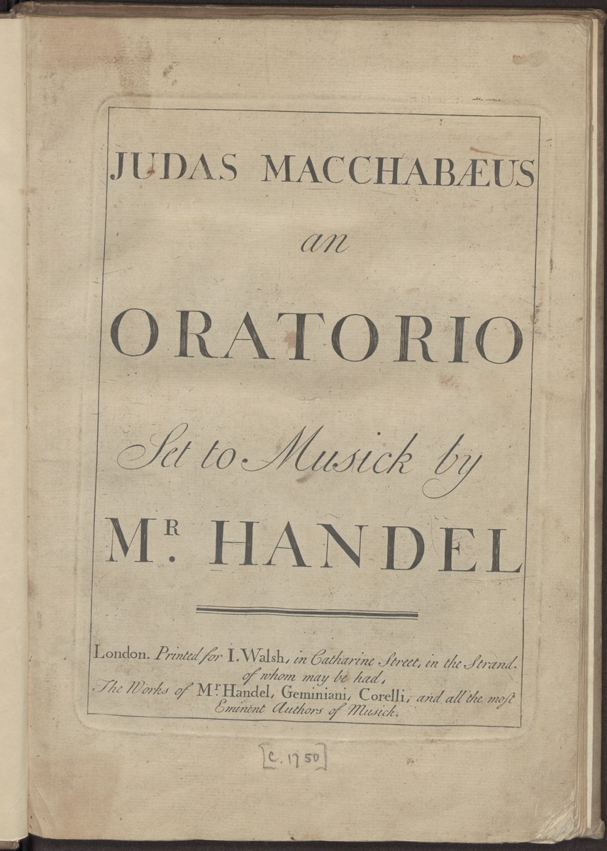 Judas Macchabaeus, an Oratorio, Abbildung 5 (Stiftung Händel-Haus Halle CC BY-NC-SA)