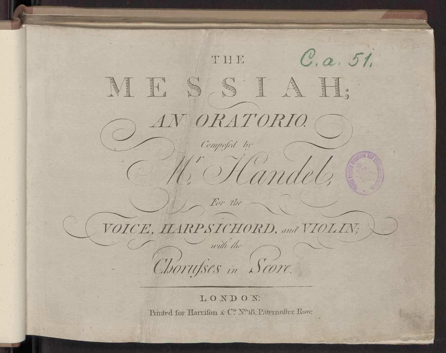 The Messiah : an Oratorio, Abbildung 5 (Stiftung Händel-Haus Halle CC BY-NC-SA)