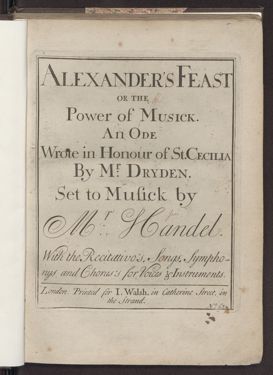 Alexander’s feast or the power of musick, an ode, Abbildung 7 (Stiftung Händel-Haus Halle CC BY-NC-SA)