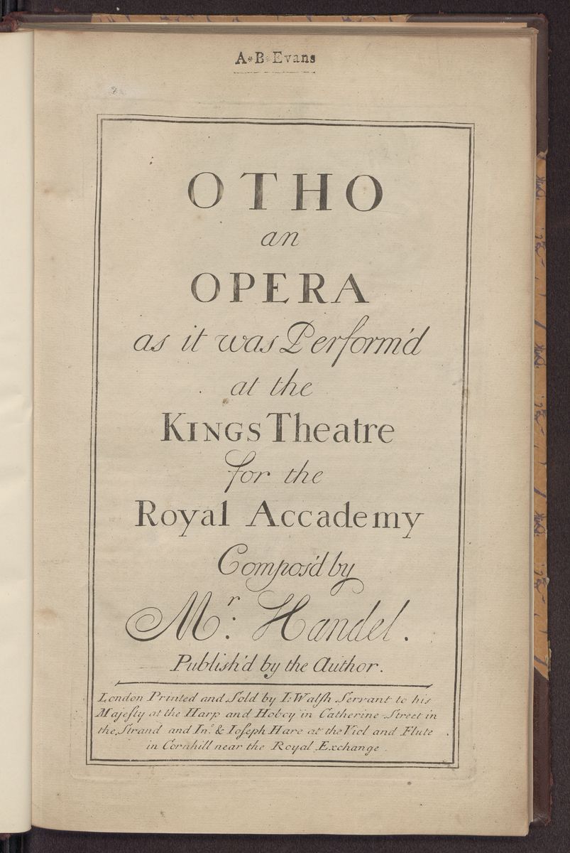 Otho an opera : as it was perform’d at the Kings Theatre for the Royal Accademy, Abbildung 10 (Stiftung Händel-Haus Halle CC BY-NC-SA)