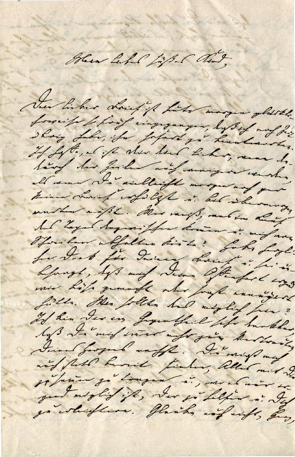Brief: Berlin d. 05.09.64 "Mein liebes süßes Kind" "von Deinem Getreuen" (Schloß Wernigerode GmbH RR-F)