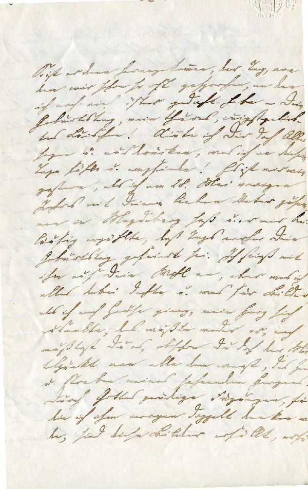 Brief: Halberstadt 26.05.1864 Bräutigam an Luischen (Schloß Wernigerode GmbH RR-F)