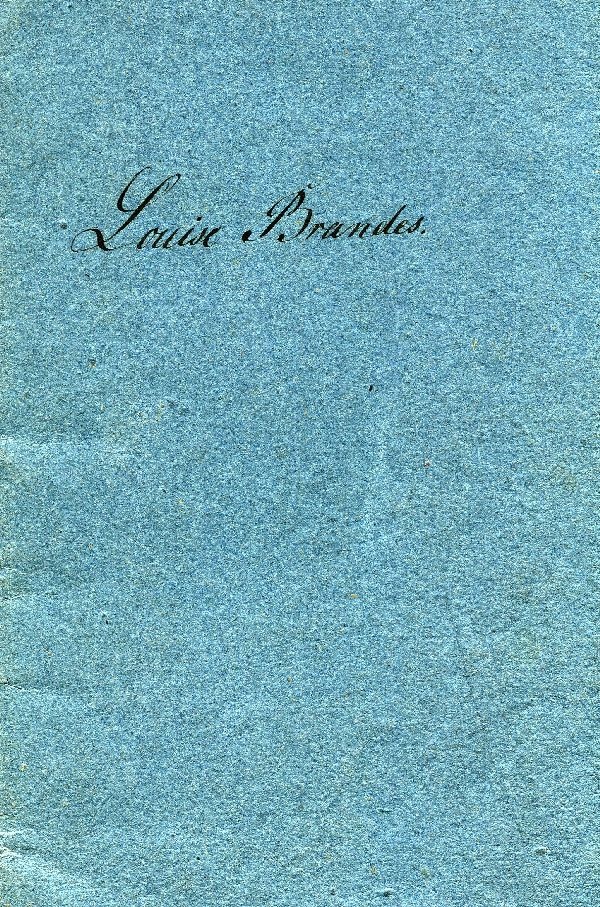 Zeugnis-Buch für Louise Brandes (Schloß Wernigerode GmbH RR-F)