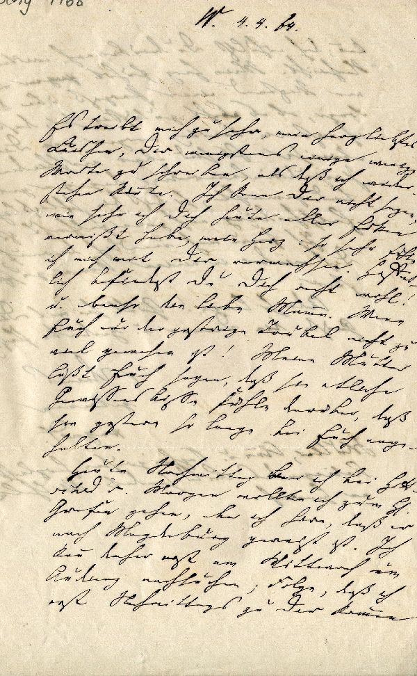 Brief: W. 04.04.64 August an Luise (Schloß Wernigerode GmbH RR-F)