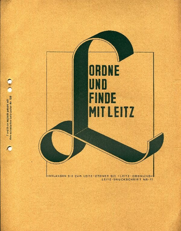 Die ABC-Regeln der Leitz-Ordnung "Ordne und Finde mit Leitz" (Schloß Wernigerode GmbH RR-F)