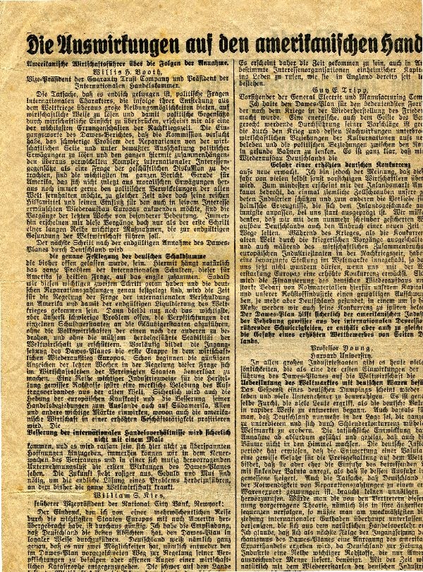 Zeitungsausschnitt vom 13. Sept. 1924 mit Artikel: Zum 100. Geburtstage des Kammerdir... (Schloß Wernigerode GmbH RR-F)