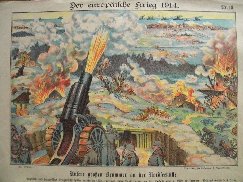 Neuruppiner Bilderbogen: Der europäische Krieg 1914, Unsere großen ..., Bogen No. 10163 (Schloß Wernigerode GmbH RR-F)