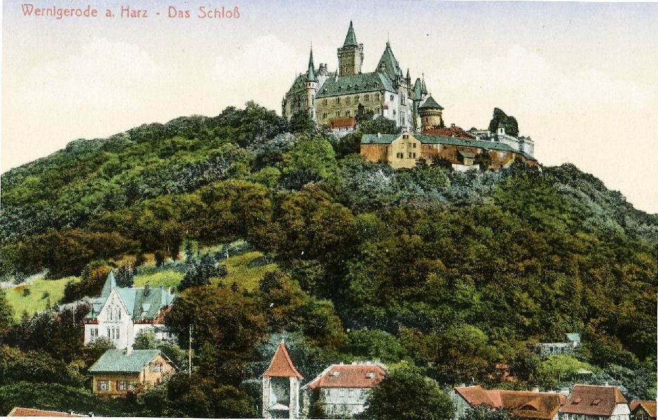 Postkarte: Schloß Wernigerode um 1920? (Schloß Wernigerode GmbH RR-F)