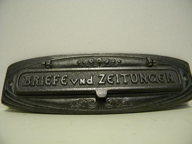 Leicht ovale Brieföffnung, Baubeschlag (Schloß Wernigerode GmbH RR-F)