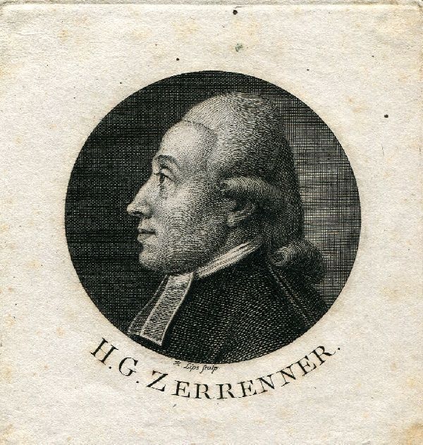 Kupferstich: Gottlieb Heinrich Zerrenner (Schloß Wernigerode GmbH RR-F)