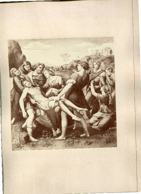 Chromolithographie:Entoumbment by Raphael, Borgese Gallery (Schloß Wernigerode GmbH RR-F)