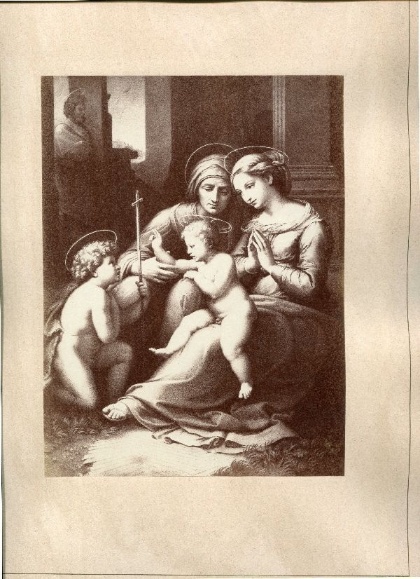 Chromolithographie: Madonnadel Divin Amore by Raphael, Borgese Gallery (Schloß Wernigerode GmbH RR-F)