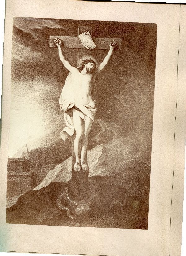 Chromolithographie: Christon the Cross by van Dyk, Borgese Gallery (Schloß Wernigerode GmbH RR-F)