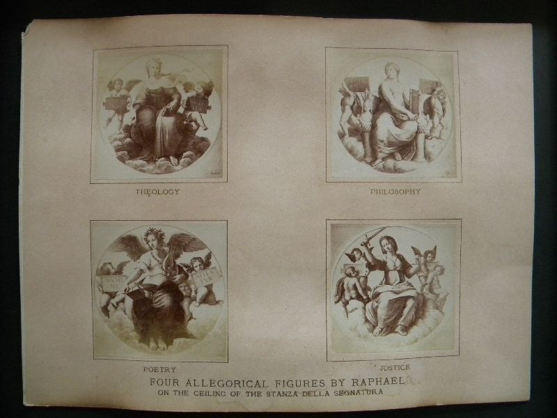 Chromolithographie: Four Allegorical Figures by Raphael (Schloß Wernigerode GmbH RR-F)