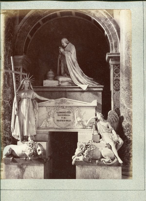 Chromolithographie. Tomb of Clement XII by Canova (Schloß Wernigerode GmbH RR-F)