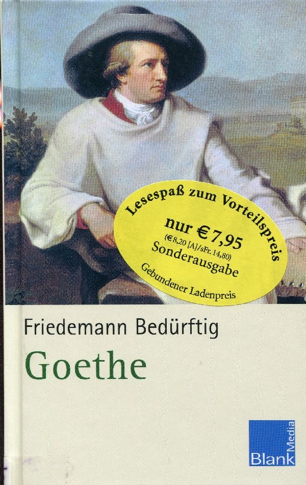Friedemann Bedürftig, Goethe (Schloß Wernigerode GmbH RR-F)