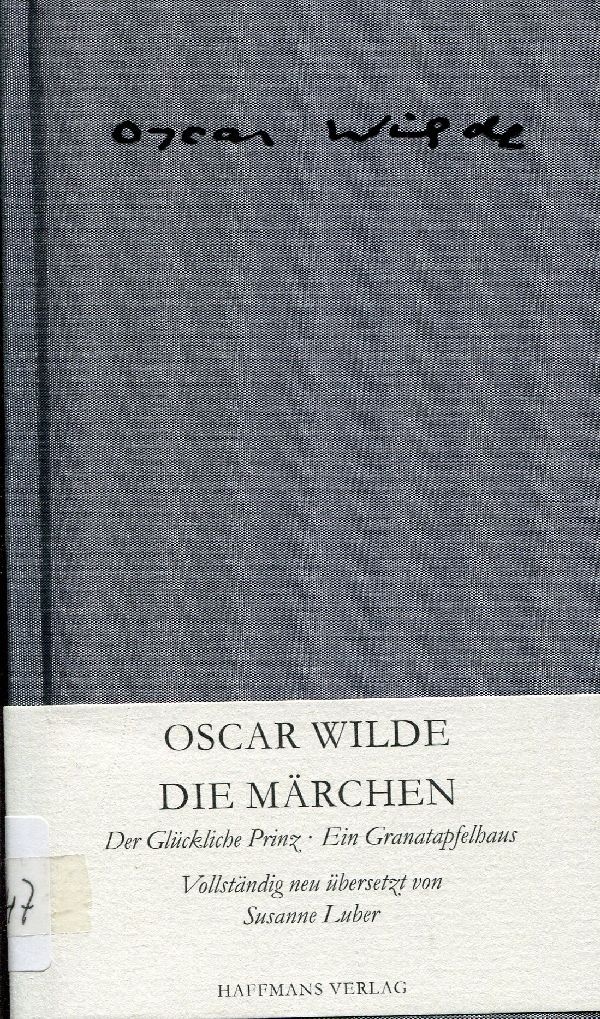 Buch Die Märchen "Der glückl. Prinz"u. . (Schloß Wernigerode GmbH RR-F)