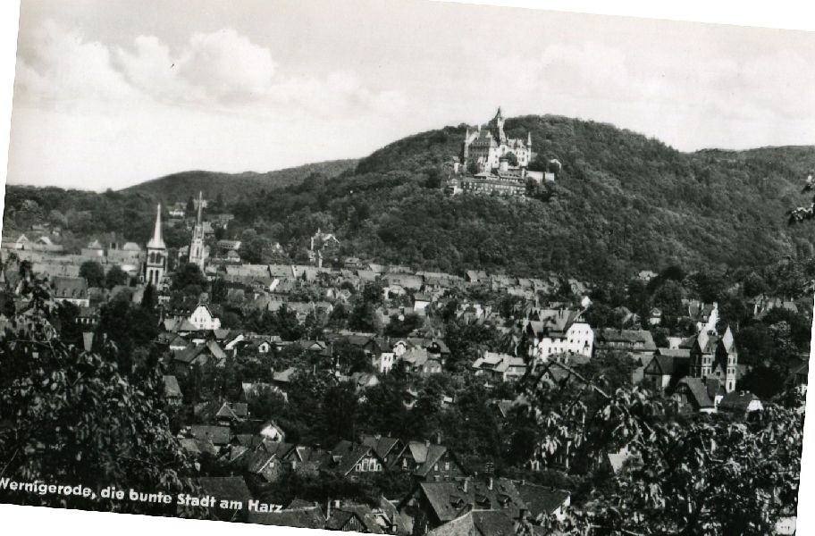Blick über die Stadt zum Schloß Wernigerode (Schloß Wernigerode GmbH RR-F)