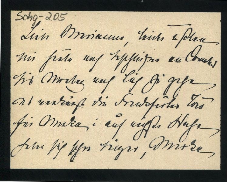 Hohensolms 08. Aug. 1900 Agnes an Marianne (Schloß Wernigerode GmbH RR-F)