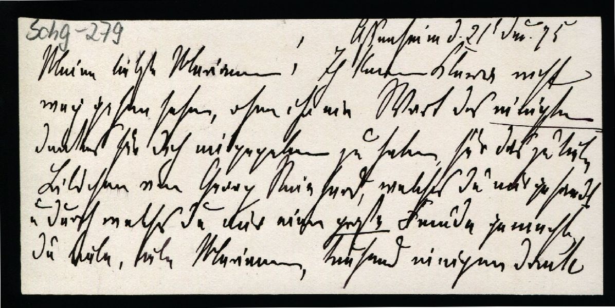 Assenheim d. 21. Juni 1875 Agnes an Marianne (Schloß Wernigerode GmbH RR-F)