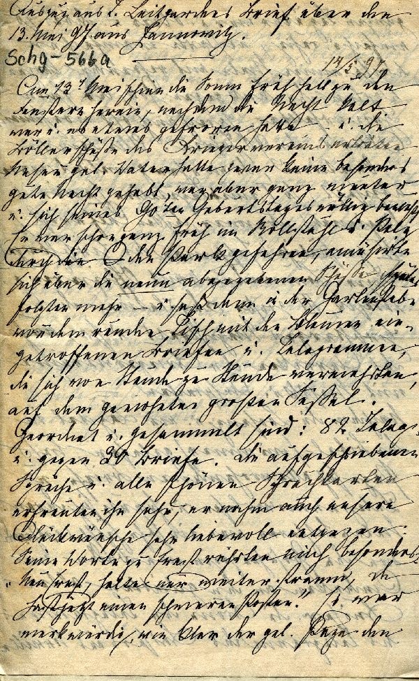 Auszug aus Luitgarder Brief über den 13. Mai 1897 aus Jannowitz (Schloß Wernigerode GmbH RR-F)
