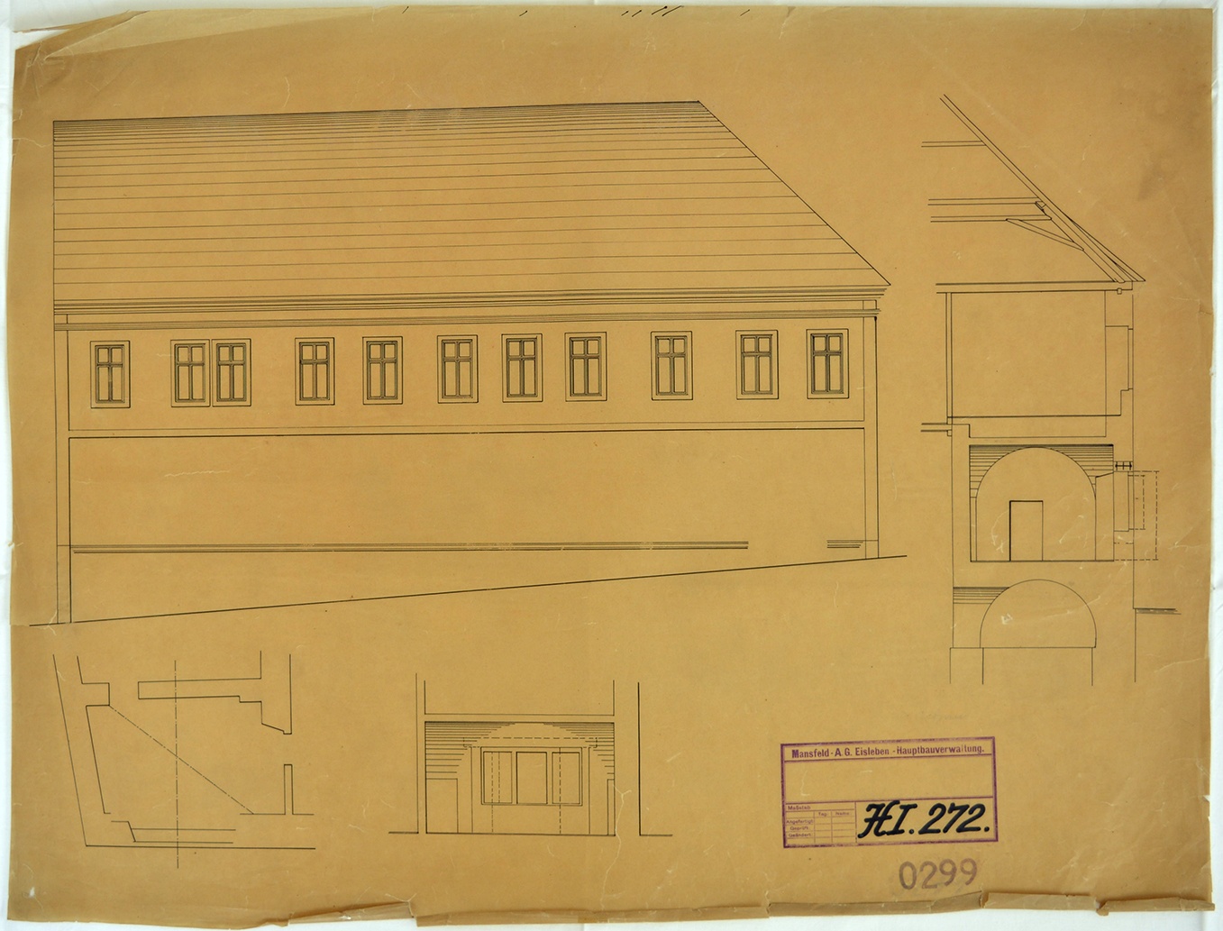 Darstellung eines Gebäudeteils (Mansfeld-Museum im Humboldt-Schloss CC BY-NC-SA)
