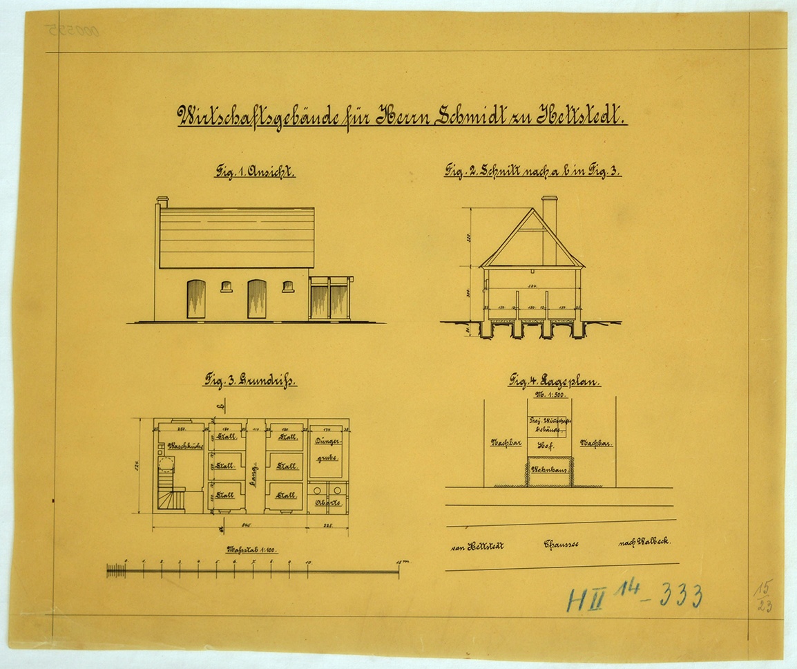 Wirtschaftsgebäude für Herrn Schmidt zu Hettstedt (Mansfeld-Museum im Humboldt-Schloss CC BY-NC-SA)