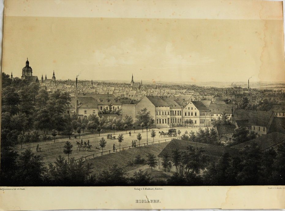 Eisleben - historische Ansichten (Mansfeld-Museum im Humboldt-Schloss CC BY-NC-SA)