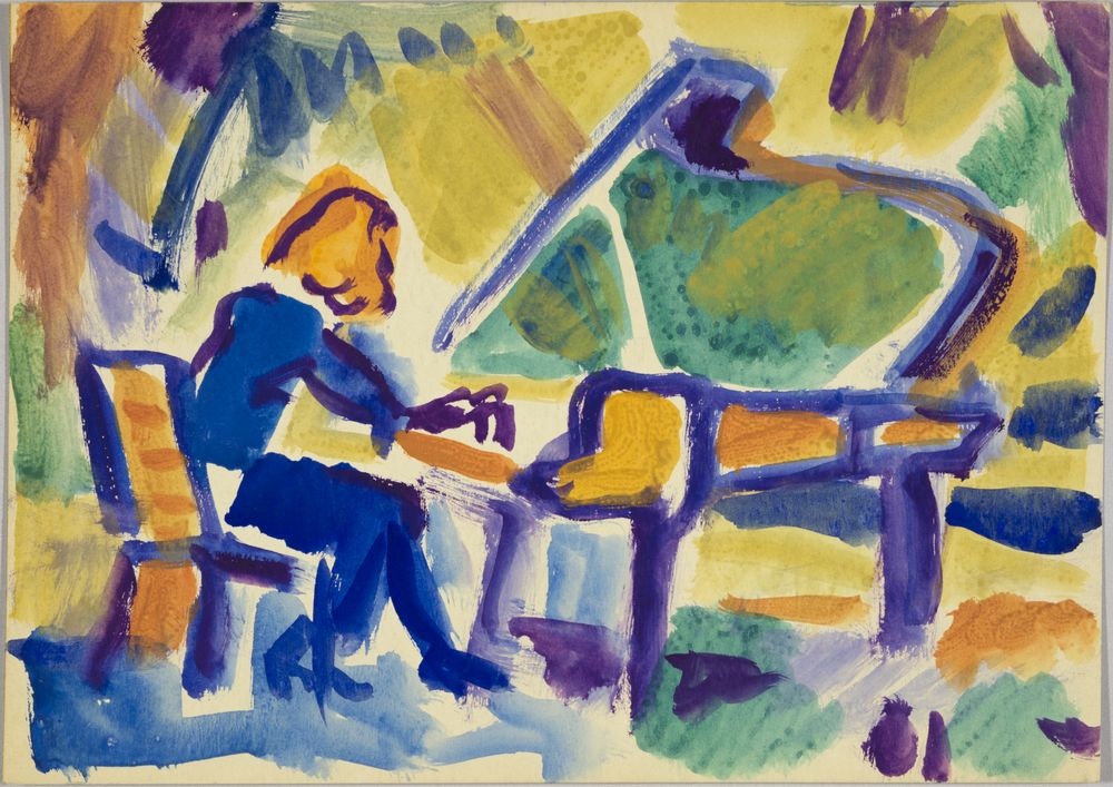 ohne Titel [Weimarer Pianistenwettbewerb - "Lection de Piano"] (VG Bild-Kunst Bonn 2019 RR-F)