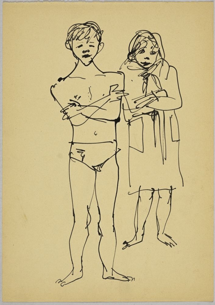 ohne Titel [Personenstudie - Kinder in Badekleidung] (VG Bild-Kunst Bonn 2019 RR-F)
