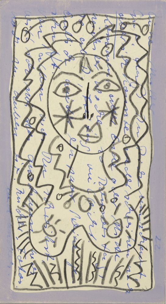 ohne Titel [Illustrative Studie - Abstrakte Frauenfigur] (VG Bild-Kunst Bonn 2019 RR-F)