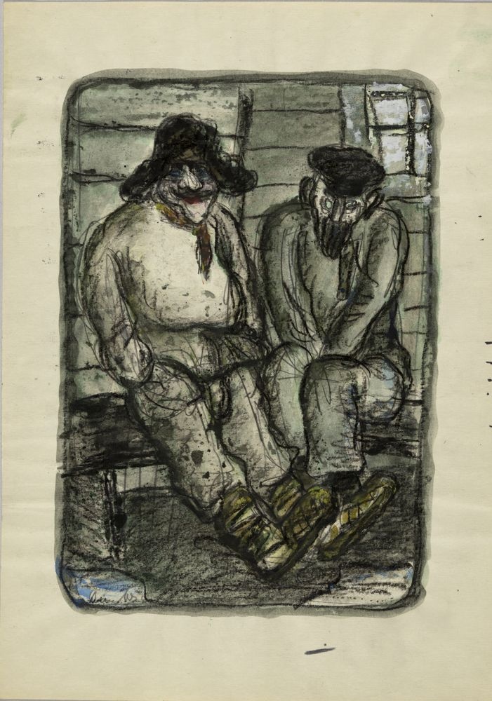 ohne Titel [Illustration zu "Die toten Seelen" von Nikolai Gogol] (?) (VG Bild-Kunst Bonn 2019 RR-F)