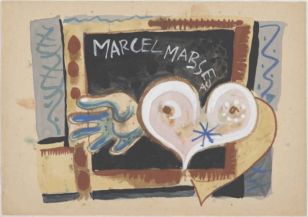ohne Titel [Nach einem Schaufenster I - "Marcel Marceau"] (VG Bild-Kunst Bonn 2019 RR-F)