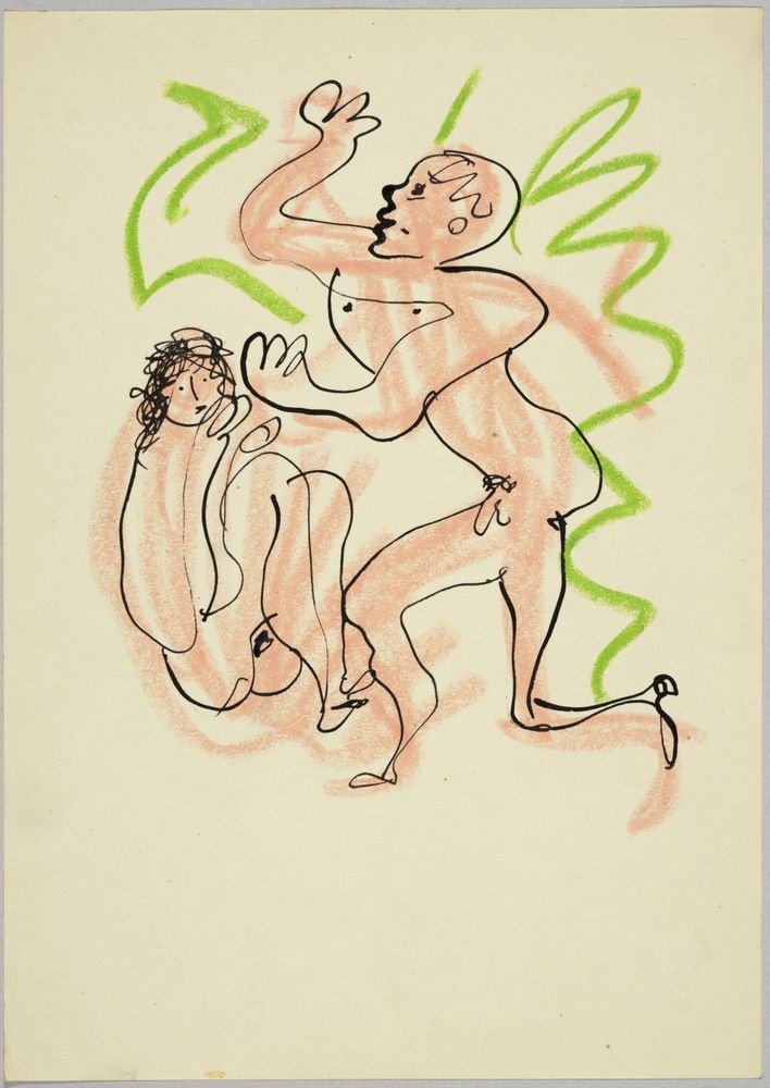 ohne Titel [Illustration zu "Daphnis und Chloe" von Longos] (?) (VG Bild-Kunst Bonn 2019 RR-F)