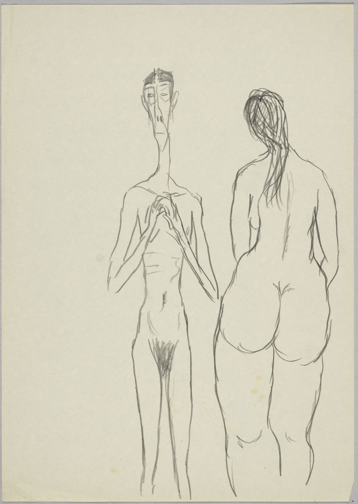 ohne Titel [Illustration - Nacktes Paar] (VG Bild-Kunst Bonn 2019 RR-F)