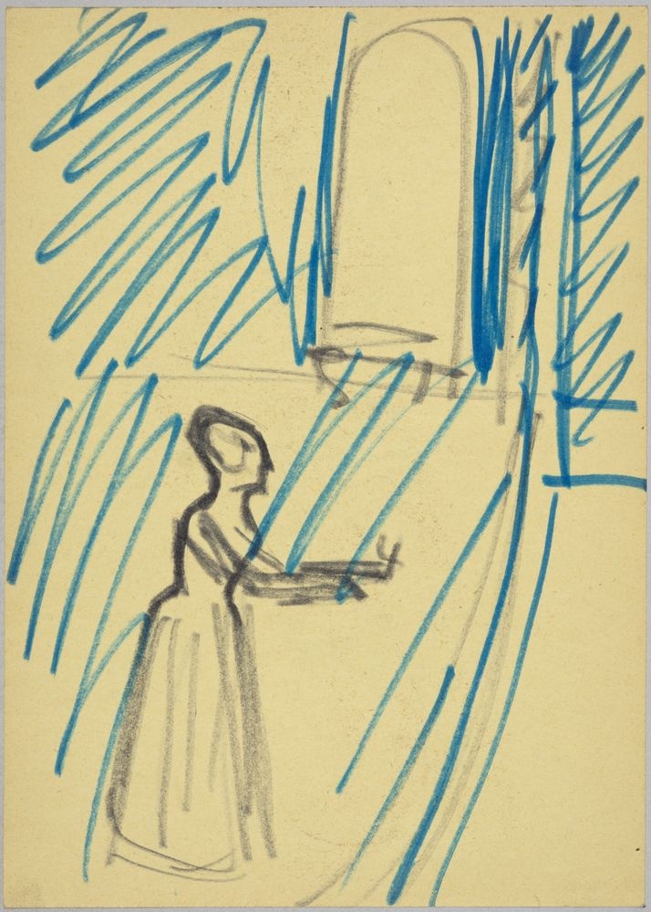 ohne Titel [Illustration zu "Fräulein Julie" von August Strindberg] (?) (VG Bild-Kunst Bonn 2019 RR-F)
