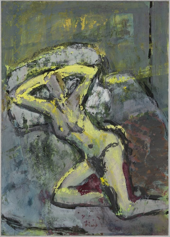 ohne Titel [Nackte Frau auf Sofa vor Fenster] (VG Bild-Kunst Bonn 2019 RR-F)