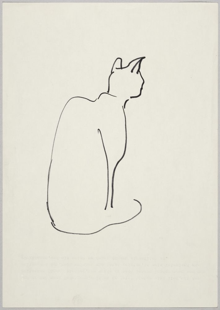 ohne Titel [Tierstudie - Katze] (VG Bild-Kunst Bonn 2019 RR-F)