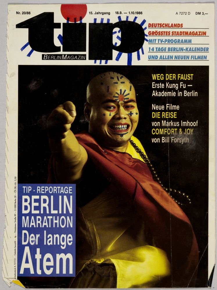 ohne Titel [Übermalung - Titelseite Tip-Magazin, 20/1986] (VG Bild-Kunst Bonn 2019 RR-F)